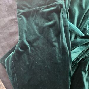 INC Emerald green velour suit